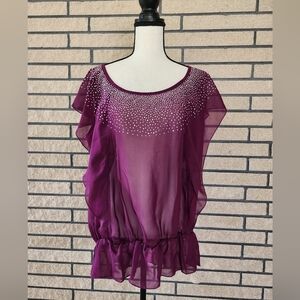 Lane Bryan Sheer Blouse 14/16W